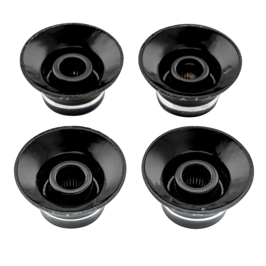Musiclily Pro Guitar Top Hat Knob Inch Standard Bell Knob for USA Les Paul LP SG Gibson Electric Black of Guitar, (Set 4)