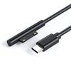 Кабель для быстрой зарядки PD Surface Connect — Type-C 15 В 3 А, совместимый с Microsoft Surface Pro 8/7/6/5/4/3, Go 3/2/1, Laptop 4/3/2/1
