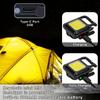 Mini LED COB Work Light Lantern USB Rechargeable Multifunctional Keychain Magnet Waterproof For Night Running Camping Fishing
