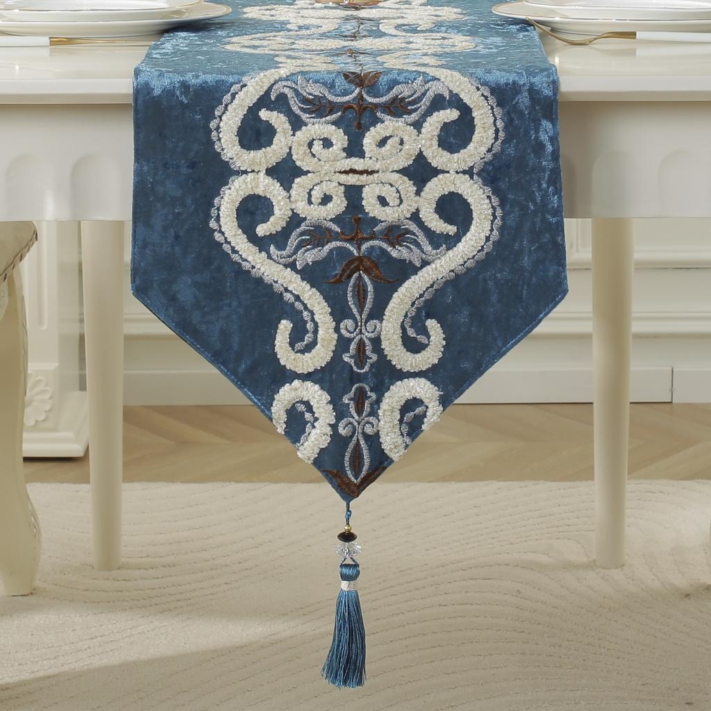 Китайская скатерть-дорожка Morden Высококачественная скатерть-дорожка Длинная полоса Скатерть для обеденного/телевизионного стола/стола Настольное покрытие Ресторанный декор Принадлежности