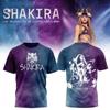 Футболка Shakira Tour Eu 2026 Все размеры S-5XL 3D Принт по всей поверхности MC1691