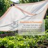Shade Cloth 50% White Grommets Breathable Water Permeable Garden Greenhouse Tarp