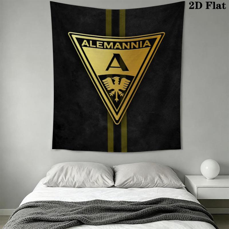 Alemannia Aachen Wall Tapestry Aesthetic Wall Hanging Printed Fabric Blanket Decorative Tapestries for Bedroom Living Room Home Decor