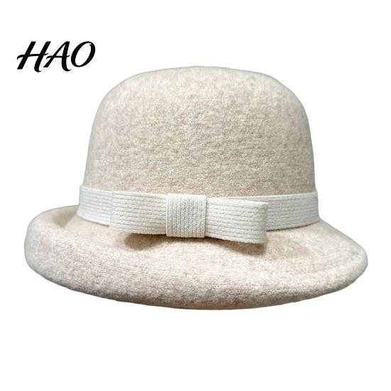 High End Retro Style Hat Classic Felt Cloche for Women, Fall Winter Soft Fedora Bucket Hat, Trendy Feminine Vintage Short Brim Bowler Cap with