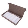 Eyeglasses Collector 6 Slots Multiple Eyeglasses Storage Case Box Organizer for Women Men UseCoffee
