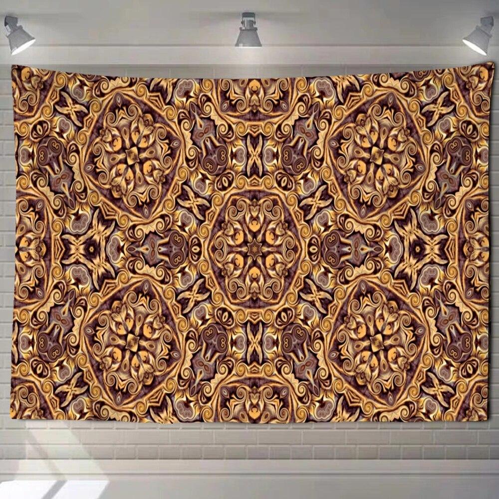 Mandala Tapestry Wall Hanging Psychedelic Bohemian Yoga Shawl Cushion Mattress Room Home Decoration Hanging Cloth