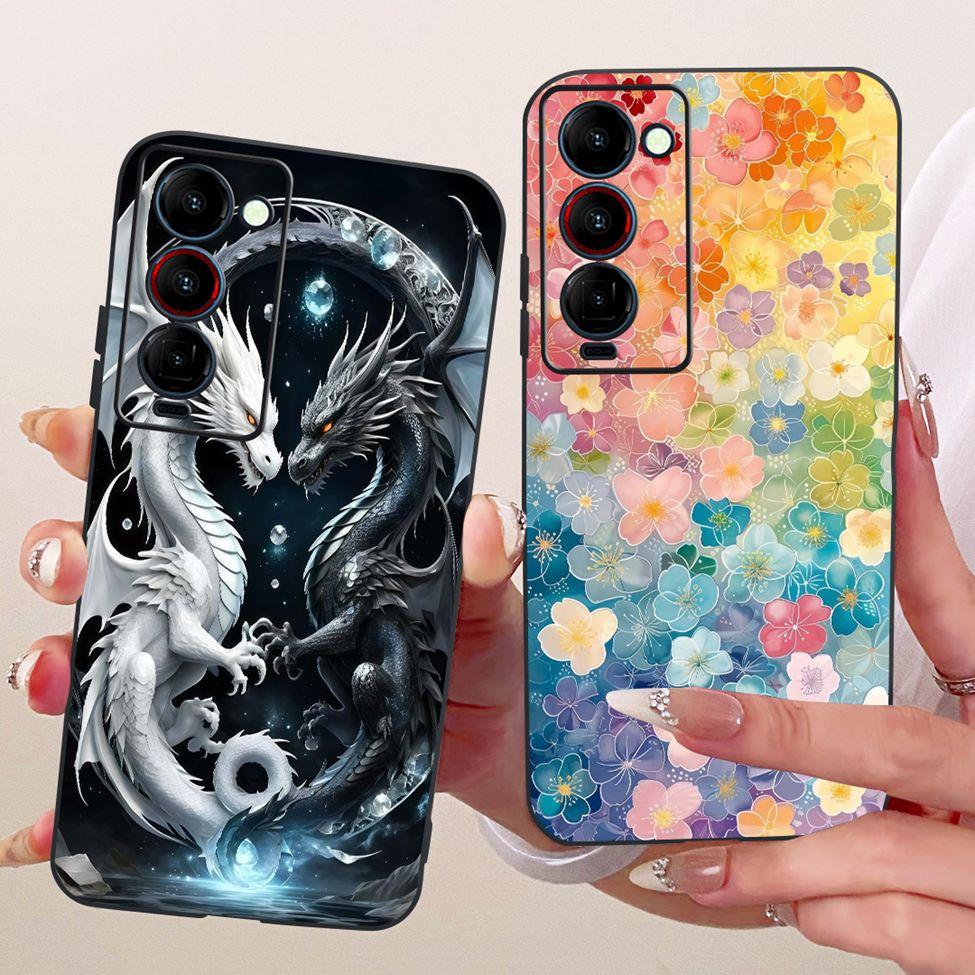 Чехол для телефона Tecno Camon 18P Чехол CH7 Милый Кот Модный Забавный Расписной Fundas Для Tecno Camon 18P Корпус