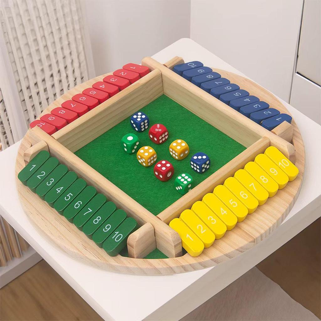 Детская карточная игра с перекидыванием чисел: Образовательные, Развлекательные, Четырехсторонние настольные и реквизит для питьевой игры для вечеринок