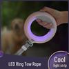 Светодиодный выдвижной цветной светящийся поводок для собак средних и крупных пород