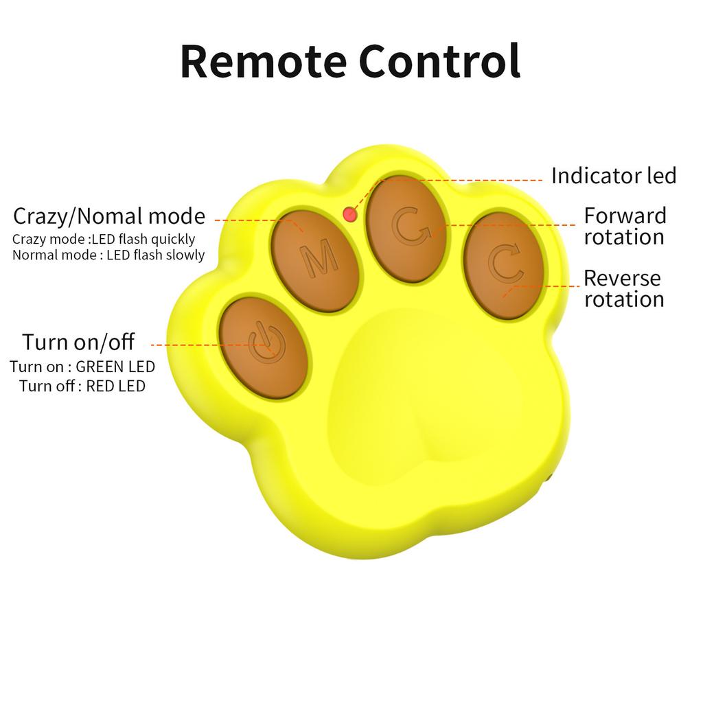 Smart Interactive Pet Ball Remote Control Flashing Rolling Jumping Rotating Waterproof Dog Chew Toy