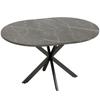 Extendable Dining Table for 4–6 People, Kitchen Table in Industrial Look with Spider Leg, Black