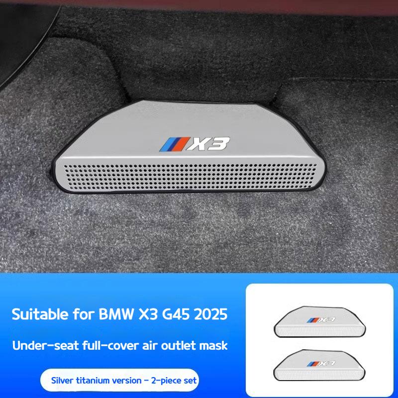 AAAPA1 For BMW X3 G45 2025 Under Seat Air Outlet Protective Cover Car Interior Accessories Under Seat AC Air Outlet Protective Cover