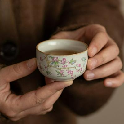 Японские керамические чайные чашки Печь Жу Домашняя чашка Одиночные чашки Термостойкие Набор для кунг-фу Чайная посуда Аксессуары для чайного набора Новые