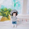 16~17cm Dress Up Children Girls Toys Best Gifts Dolls Skirt Suit Doll Jeans Pants Doll Clothes