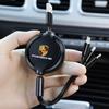 Автомобильное 3-в-1 Быстрое зарядное устройство USB-кабель для передачи данных Для Porsche Panamera Spyder Carrera Macan Boxster Cayman Cayenne 911 970 981 991