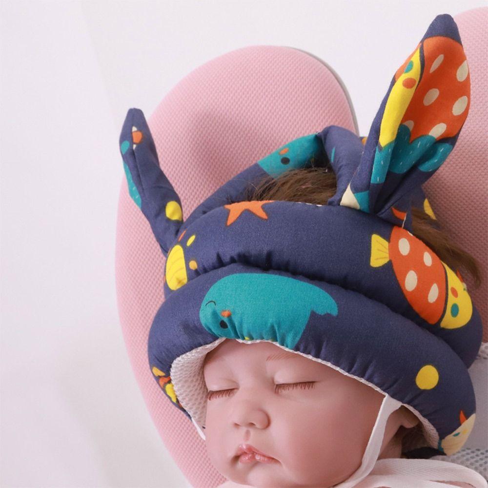 Мультяшный детский защитный шлем, мягкая шапка для предотвращения столкновений, полезная накладка от падения для малышей