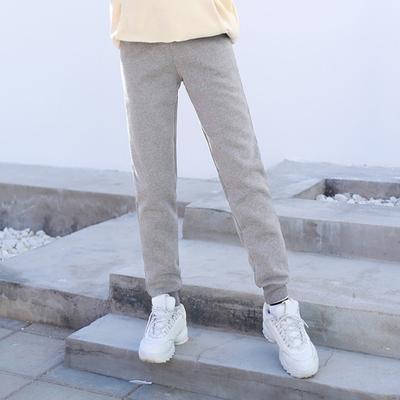 Женские спортивные штаны с эластичной талией, регулируемые повседневные шаровары с карманами, однотонные повседневные брюки