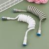 Style Anti-wrap Flexible Toilet Bidet Spring Shower Hose Water Plumbing Bath Sprayer Connect Pipe