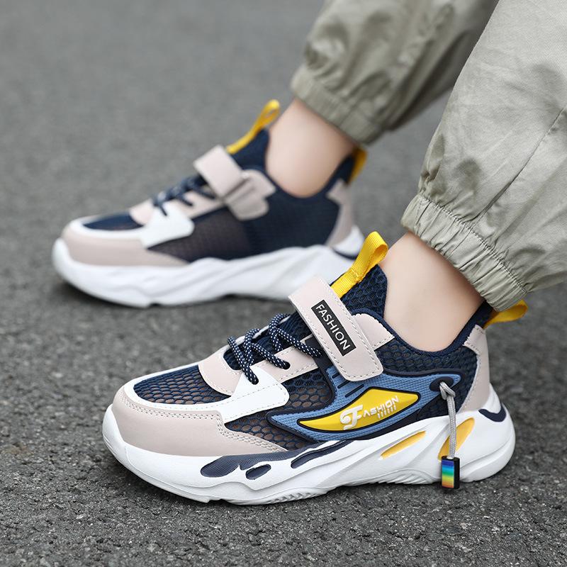 Детская обувь Спортивная обувь для мальчиков Зимняя хлопковая обувь Обувь для мальчиков Средние и старшие дети и ученики начальной школы Бег Утепленная для сохранения т