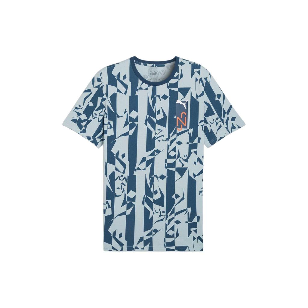 Puma X Neymar Jr Collaborative Crew Neck Повседневная футболка с короткими рукавами Мужские топы Синие 658954-13