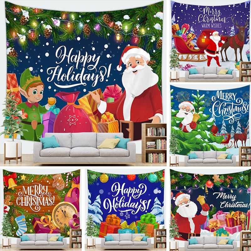 Рождественские украшения Санта-Клаус Рождественская елка Гобелен Настенный подвес