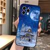 Зимний легкий снежный арт чехол для телефона чехол для iPhone Xiaomi Mi Samsung Galaxy Redmi Note AS 11 12 13 14 15 22 23 24 5G Pro Plus Max Fe Ultra