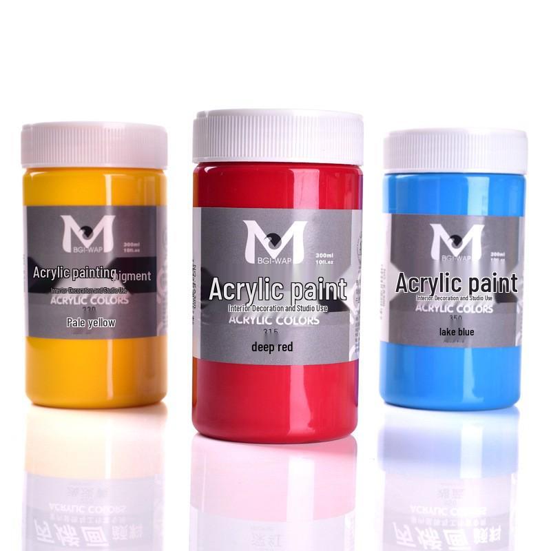 Meibang Special White Metallic Acrylic Paint for DIY Plaster Doll and Wall Painting
