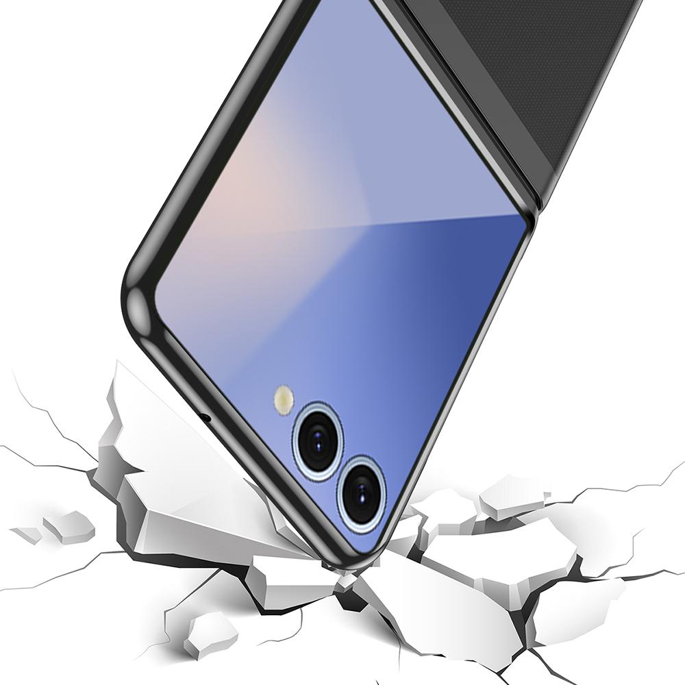 For Samsung Galaxy Z Flip7 5G Case Clear PC Electroplating Hard Phone Cover