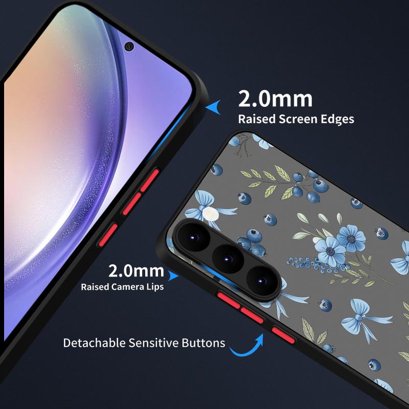 Чехол S25 Ultra Милые Бантики-Бабочки Цветочный Узор Чехол Для Samsung Galaxy S25 Edge S24 Ultra S23 S22 Plus S21 FE Capa Funda