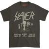 Rock Punk Street Tshirt SLAYER Band Casual Round Neck Short Sleeved Heavy Metal Dark Style Men Oversized Loose American Summer