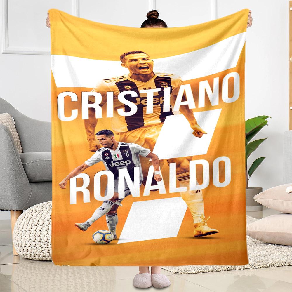 Cristiano Ronaldo's Legacy Blanket Warmthful Decor Perfect for Livingroom Couch Sofa All-Season Use Digital Print