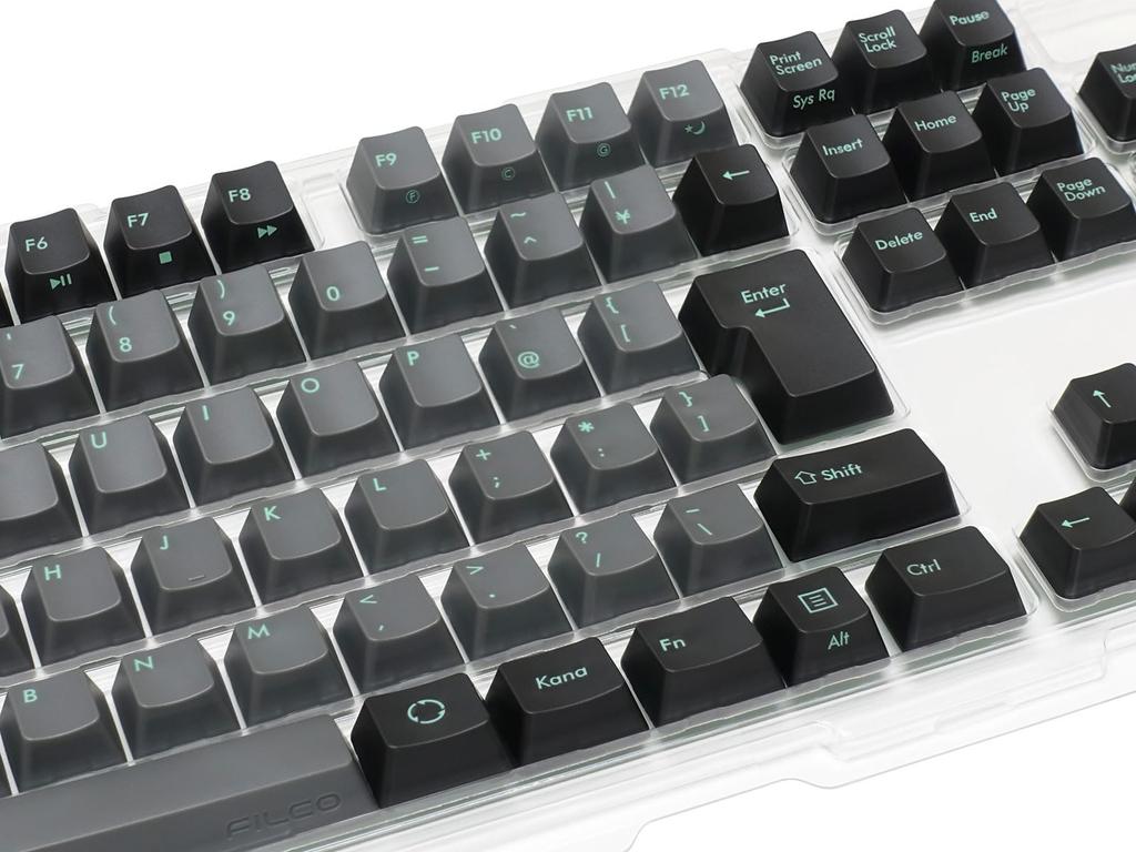 FILCO PBT Molded Keycap Set ASAGI X Gray 2 Tone Keycap Set Majestouch Replacement 108 Keys Japanese Layout No Kana Key Puller Included FKCS108AGP2Z
