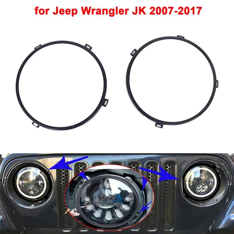 7inch Headlight Mount Bracket Holder Base Headlamp Outer Brackets for Jeep Wrangler JK 2007-2017