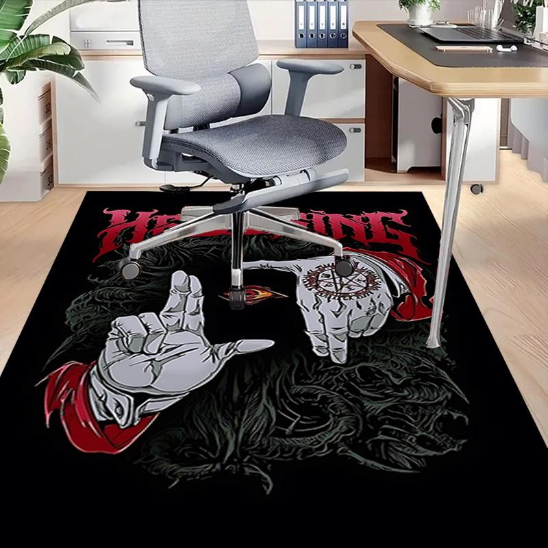 1 шт. Ковер Hellsing Противоскользящий Полиэстеровый Коврик для Пола для Офиса.Спальни