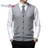 Men's Diamond Check Knit Tank Top Sleeveless Knit Sweater