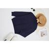 Solid Color Loose Knit Top Semi High Neck Pullover Long Sleeved Sweater Women Autumn and Winter