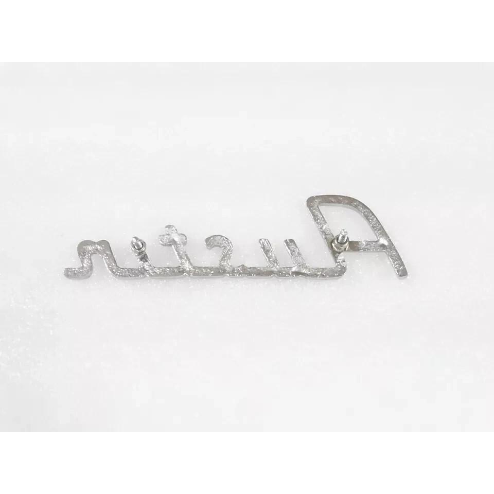 CHROME RADIATOR BADGE DECAL MONOGRAM FOR VINTAGE AUSTIN CAR |Fit For