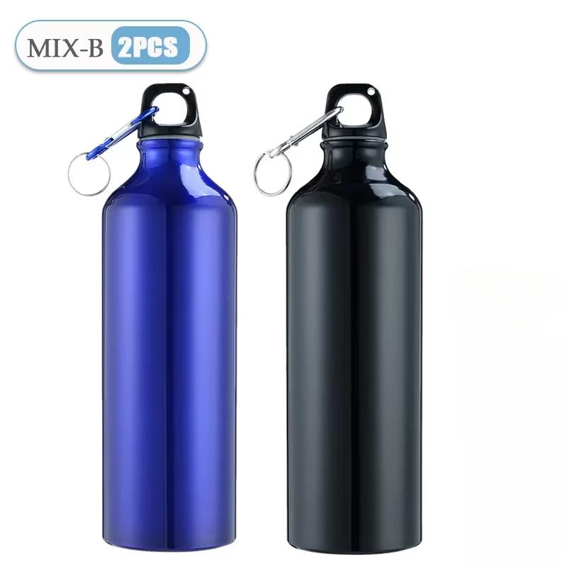 500/750 мл Алюминиевая Спортивная Фляга для Воды для Велосипеда для Активного Отдыха Питьевой Чайник Питьевая Чашка Герметичная Бутыль для Воды для Путешествий Бега Кемпинга