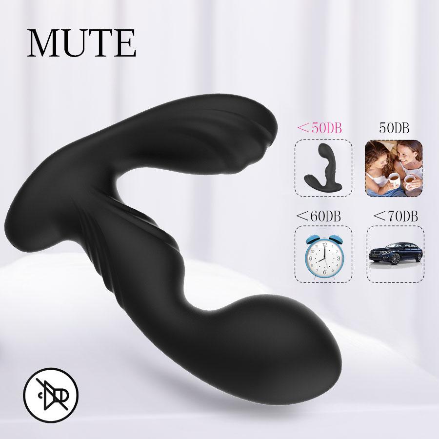 Male Prostate Massager Remote Control Anal Vibrator 10 Modes Full Silicone Testis Stimulate Anus Butt Plug Toy Adult Sex Men Masturbator