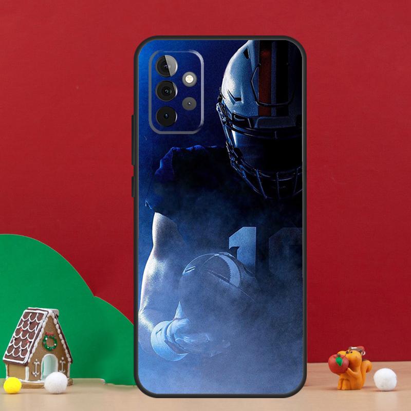 Чехол для Samsung Galaxy A55 A52 A32 A12 A33 A06 A16 A26 A36 A56 A15 A53 A13 A34 A54 A14 A17 с американским футболом (студенческий спорт)