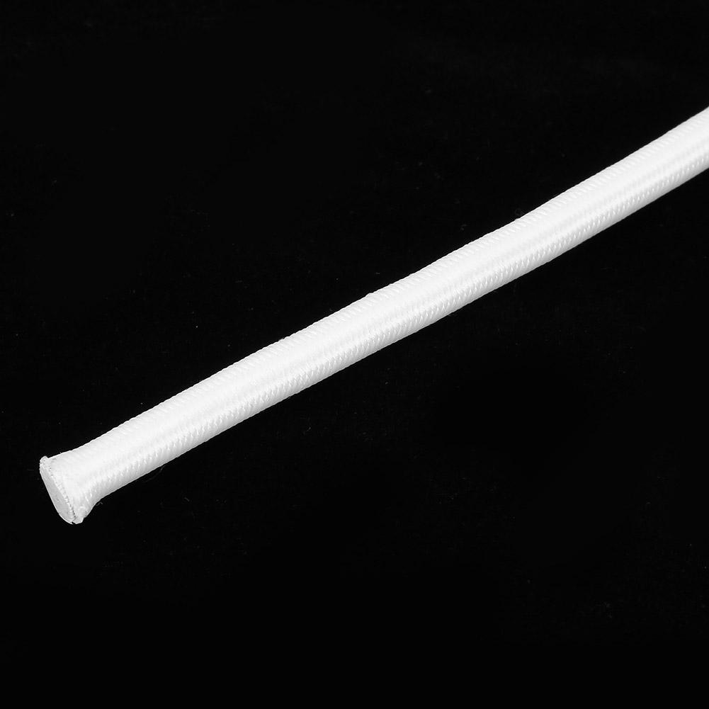 7mm 10m 32.8ft Strong Elasticity Round Elastic Rope Cord Sewing DIY Accessories White