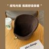Lamb fleece thickened hat winter upgraded version fleece cold-proof warm basin hat wide brim show face small bucket hat girl