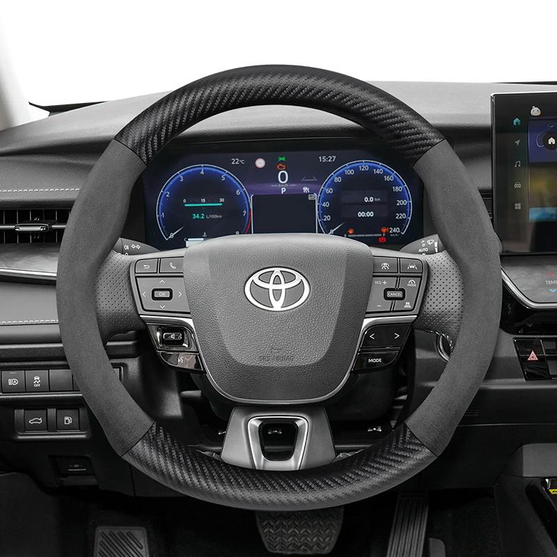 Подходит для Toyota Замшевая Матовая Текстура Углеродного Волокна Чехол на Руль Подходит для Chr Yaris Auris Rav4 Corolla Hilux Wish Roomy Aqua Prius 30 EZ0