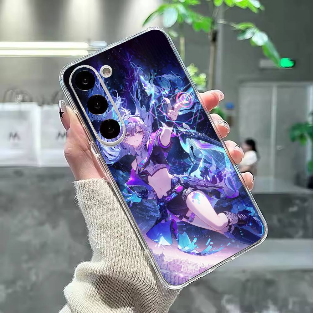 Чехол для телефона H-Honkai Silver Game Wolf для Samsung Galaxy A91,80,73,72 ,71,53,52,32 ,31,22,21s,20, Прозрачный чехол