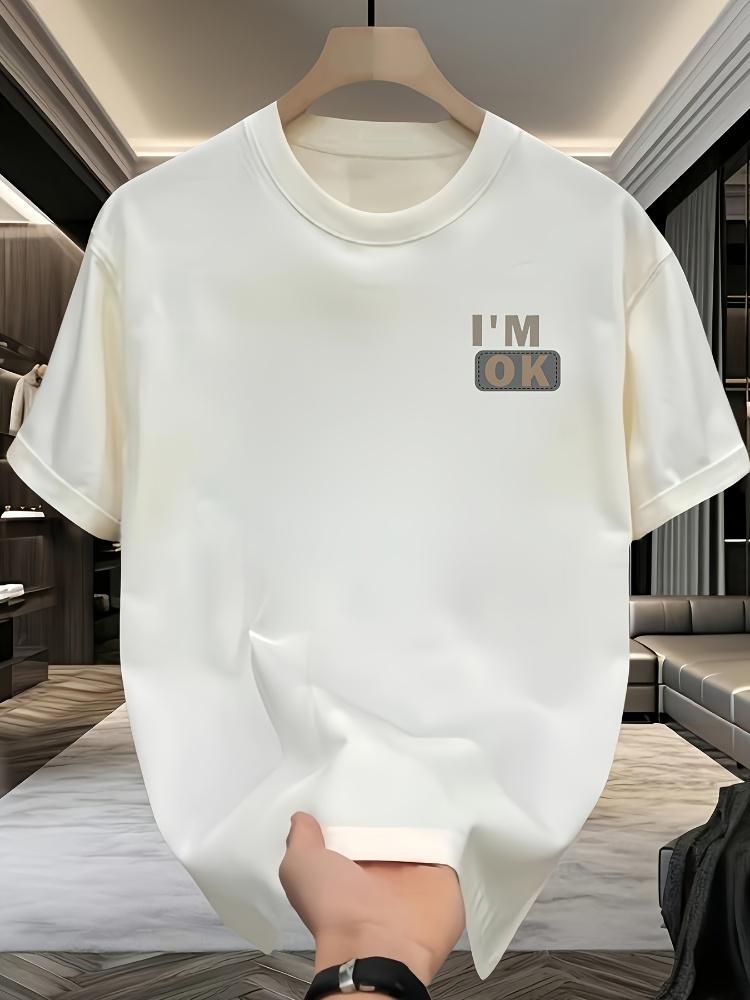 Men's T-Shirts Made of 100% Cotton Have a Special Cool Feeling for Summer and Easily Styled In a Casual and Fashionable Way