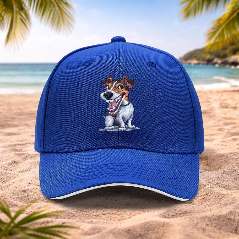 Jack Russell Terrier Cap Adjustable Lightweight Baseball Hat with JRT Design Unisex Machine Washable Pet Lovers Gift