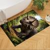 Triceratops At Sunset River Non-Slip Home Carpet Design for Office Decor Living Room Bedroom Gift