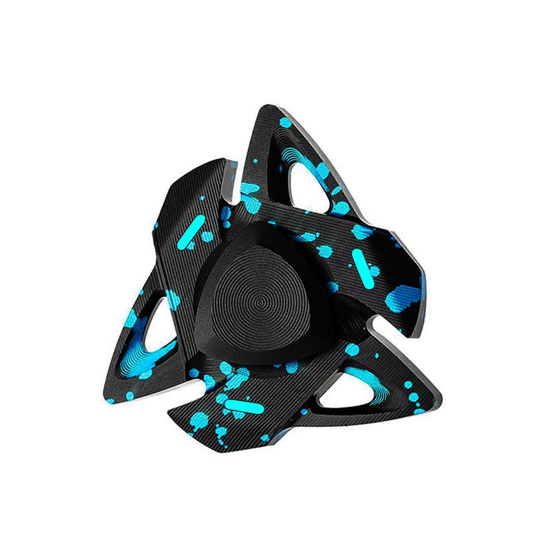 SCIONE Светящийся гироскоп для пальца Алюминиевый гироскоп для пальца Металлический красочный светящийся вращающийся антистресс