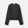 Bo Long-Sleeve Zipper Knit Cardigan