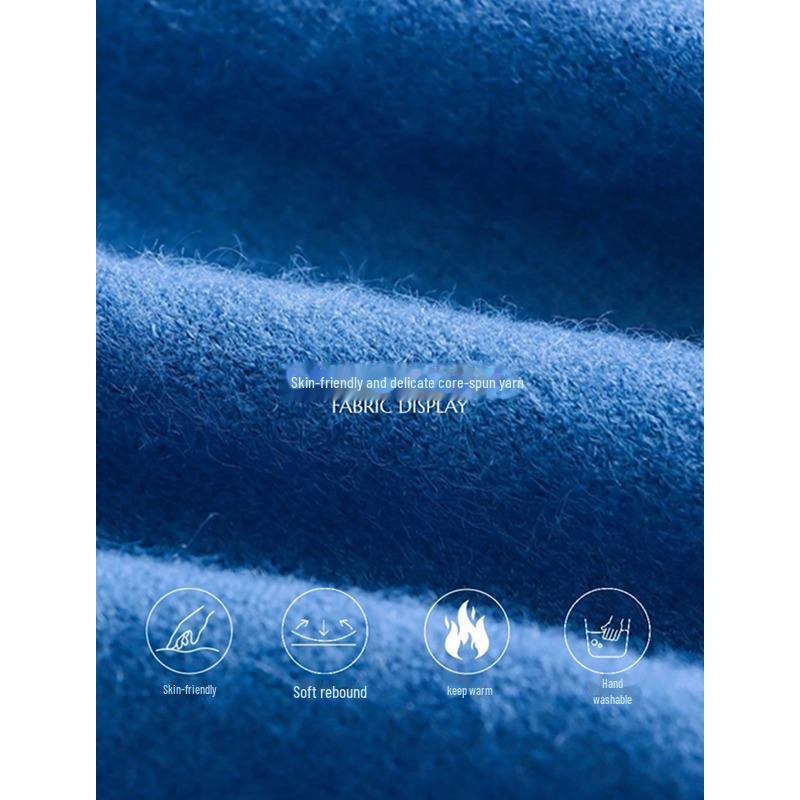 Sinan Simple Solid High-Collar Свободный тонкий мягкий трикотажный свитер SN6385